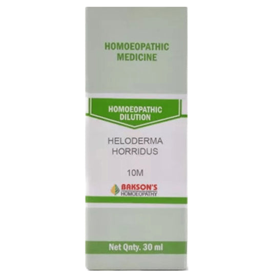 Bakson's Homeopathy Heloderma Horridus Dilution 10M - Classic Derma