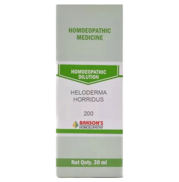 Bakson's Homeopathy Heloderma Horridus Dilution 200 - Classic Derma