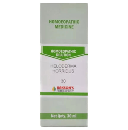 Bakson's Homeopathy Heloderma Horridus Dilution 30 - Classic Derma