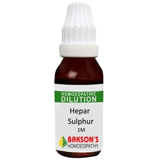 Bakson's Homeopathy Hepar Sulphur Dilution 1M - Classic Derma