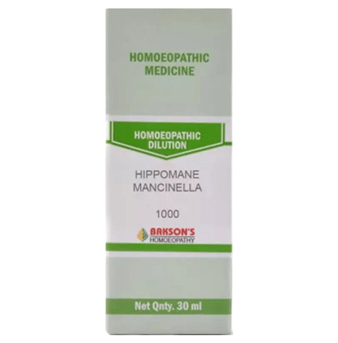Bakson's Homeopathy Hippomane Mancinella Dilution 1000 CH - Classic Derma