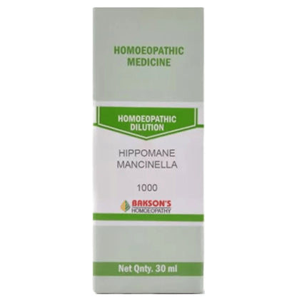 Bakson's Homeopathy Hippomane Mancinella Dilution 1000 CH - Classic Derma