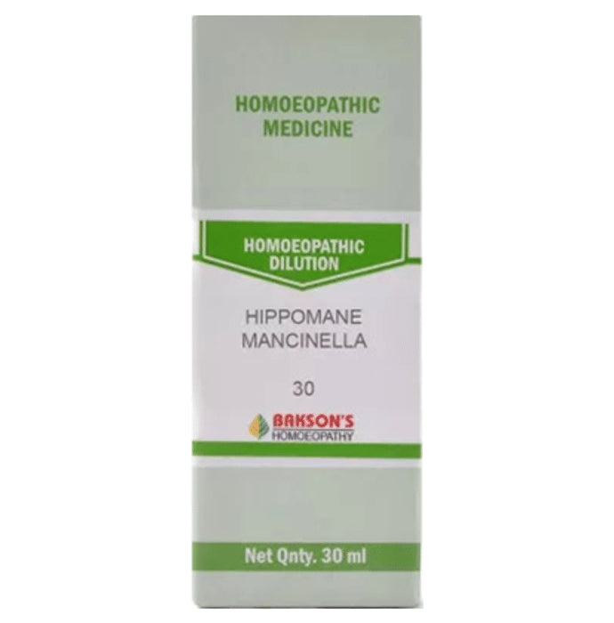 Bakson's Homeopathy Hippomane Mancinella Dilution 30 - Classic Derma