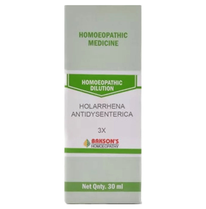 Bakson's Homeopathy Holarrhena Antidysenterica Dilution 3X - Classic Derma