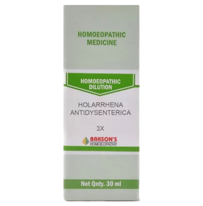 Bakson's Homeopathy Holarrhena Antidysenterica Dilution 3X - Classic Derma