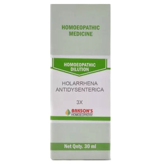 Bakson's Homeopathy Holarrhena Antidysenterica Dilution 3X - Classic Derma
