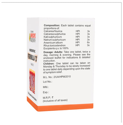 Bakson's Homeopathy Homoeopathic Formula 'D' Tablet