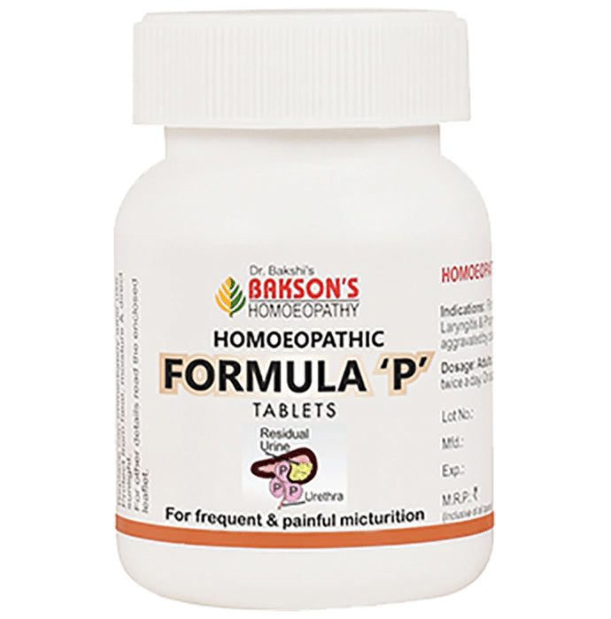 Bakson's Homeopathy Homoeopathic Formula P Tablet