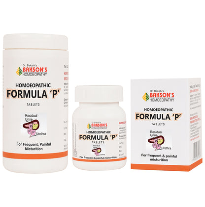 Bakson's Homeopathy Homoeopathic Formula P Tablet