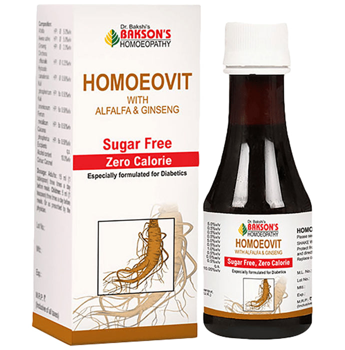 Bakson's Homeopathy Homoeovit Syrup Sugar Free