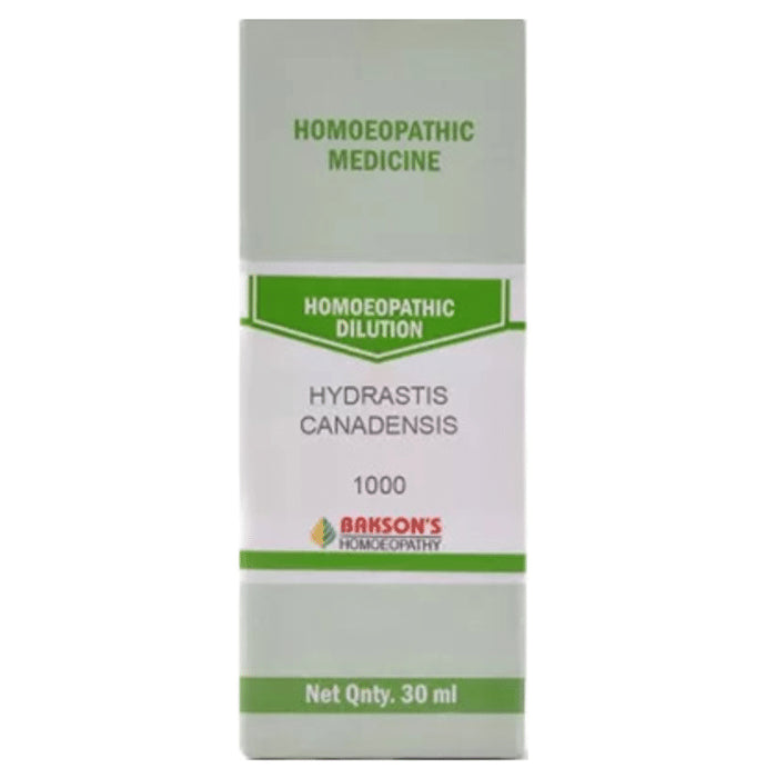 Bakson's Homeopathy Hydrastis Canadensis Dilution 1000 CH - Classic Derma