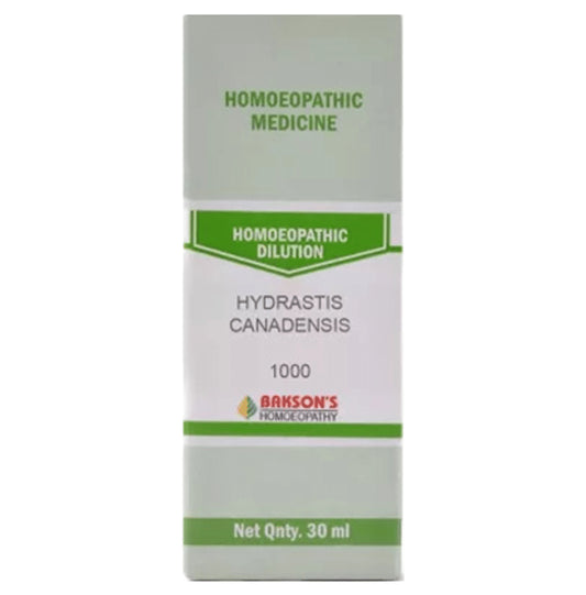 Bakson's Homeopathy Hydrastis Canadensis Dilution 1000 CH - Classic Derma