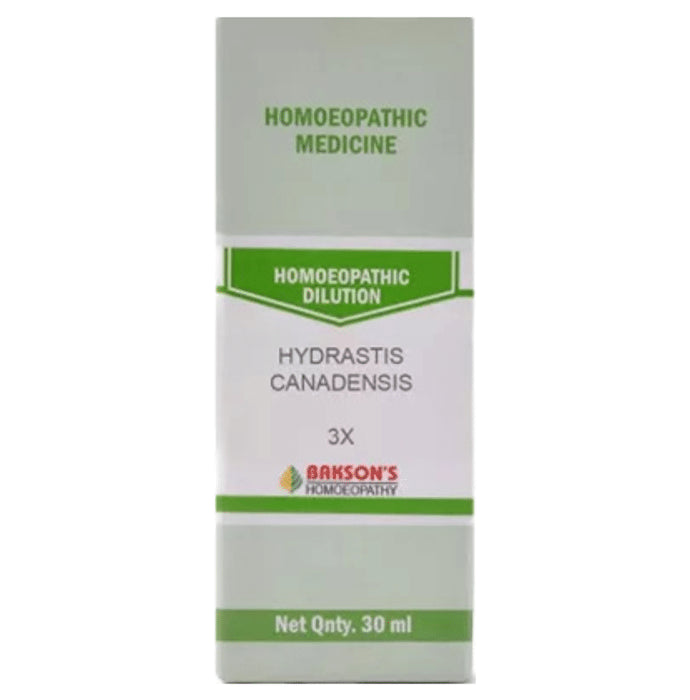 Bakson's Homeopathy Hydrastis Canadensis Dilution 3X - Classic Derma
