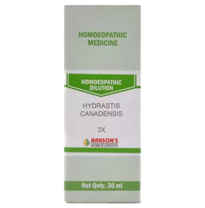Bakson's Homeopathy Hydrastis Canadensis Dilution 3X - Classic Derma