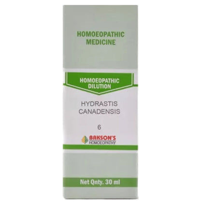 Bakson's Homeopathy Hydrastis Canadensis Dilution 6 CH - Classic Derma