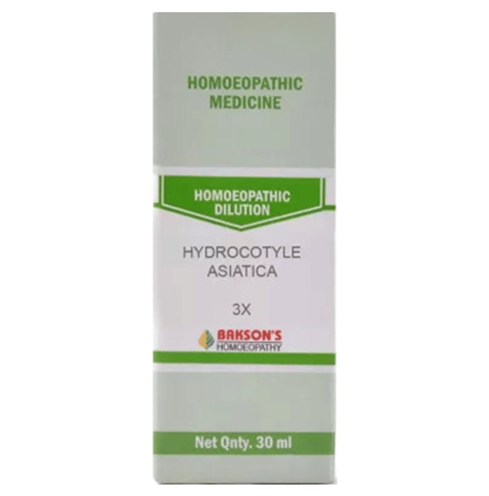 Bakson's Homeopathy Hydrocotyle Asiatica Dilution 3X - Classic Derma