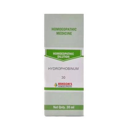 Bakson's Homeopathy Hydrophobinum Dilution 30 CH - Classic Derma