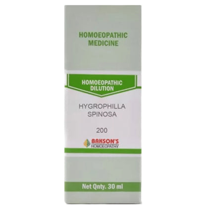 Bakson's Homeopathy Hygrophilla Spinosa Dilution 200 - Classic Derma