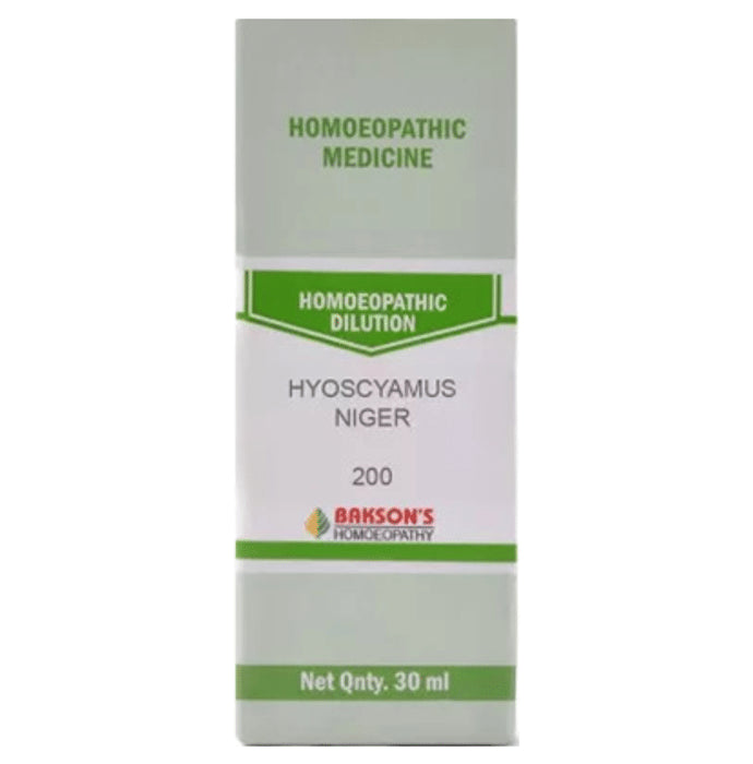 Bakson's Homeopathy Hyoscyamus Niger Dilution 200 - Classic Derma