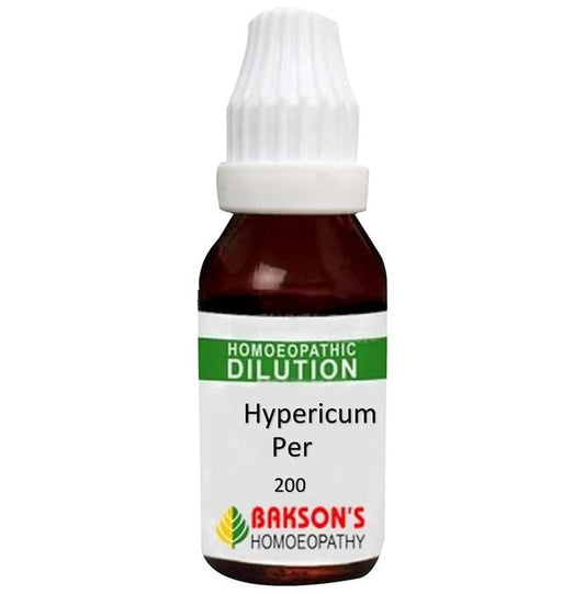 Bakson's Homeopathy Hypericum Per Dilution 200 CH - Classic Derma