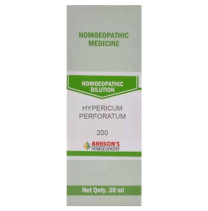 Bakson's Homeopathy Hypericum Perforatum Dilution 200 - Classic Derma