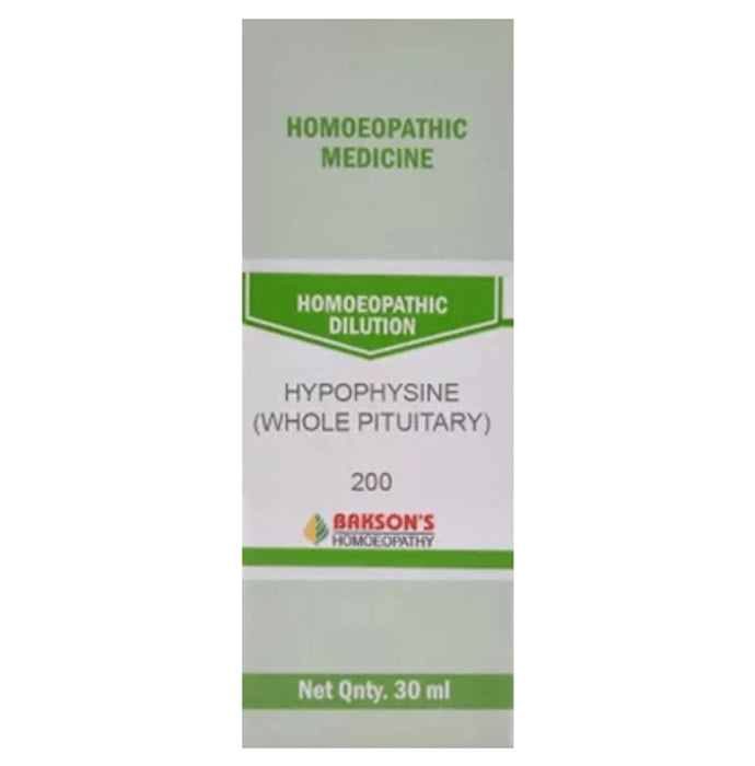 Bakson's Homeopathy Hypophysine (Whole Pituitary) Dilution 200 - Classic Derma