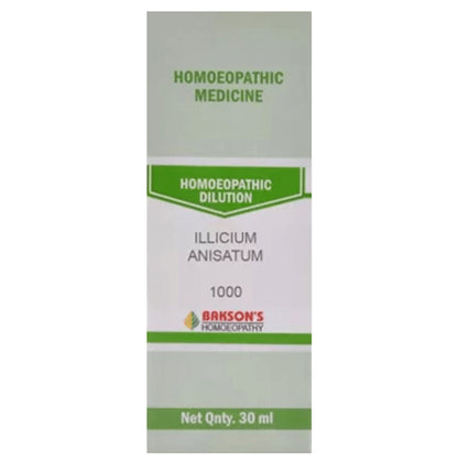 Bakson's Homeopathy Illicium Anisatum Dilution 1000 CH - Classic Derma
