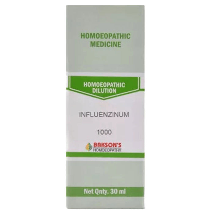 Bakson's Homeopathy Influenzinum Dilution 1000 CH - Classic Derma