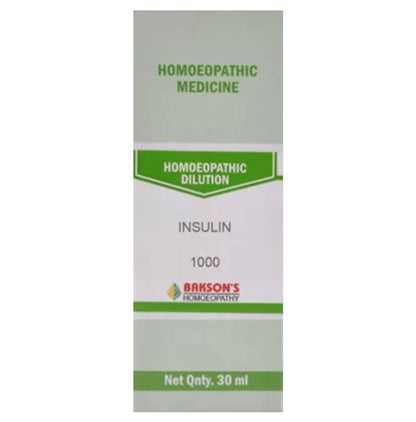 Bakson's Homeopathy Insulin Dilution 1000 CH - Classic Derma
