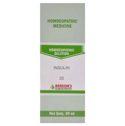 Bakson's Homeopathy Insulin Dilution 30 - Classic Derma