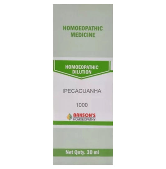 Bakson's Homeopathy Ipecacuanha Dilution 1000 CH - Classic Derma