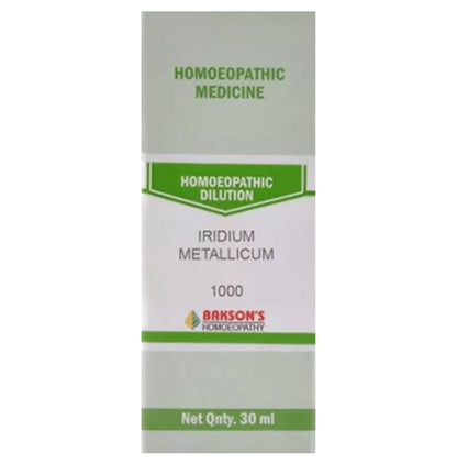 Bakson's Homeopathy Iridium Metallicum Dilution 1000 CH - Classic Derma