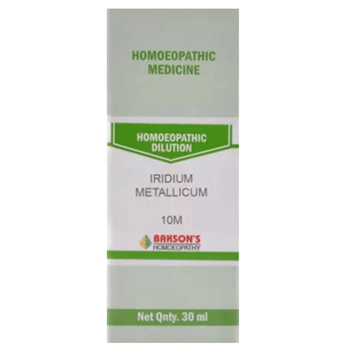 Bakson's Homeopathy Iridium Metallicum Dilution 10M - Classic Derma