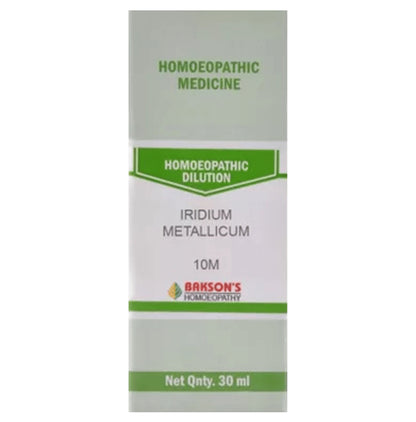 Bakson's Homeopathy Iridium Metallicum Dilution 10M - Classic Derma