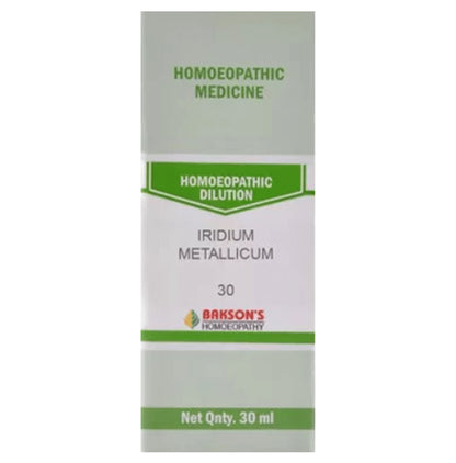 Bakson's Homeopathy Iridium Metallicum Dilution 30 - Classic Derma