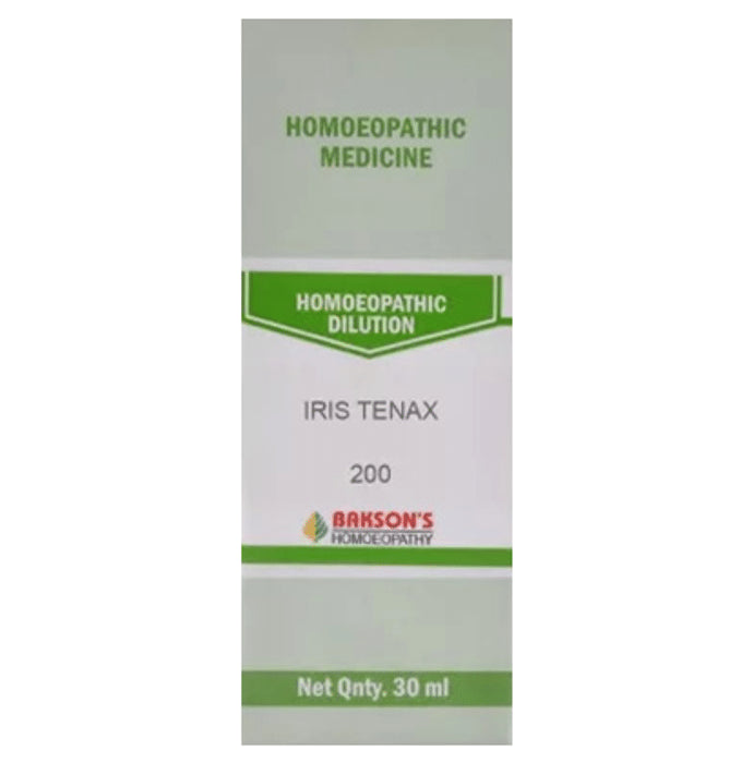 Bakson's Homeopathy Iris Tenax Dilution 200 - Classic Derma