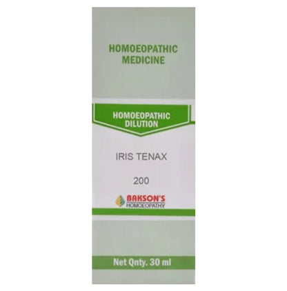 Bakson's Homeopathy Iris Tenax Dilution 200 - Classic Derma
