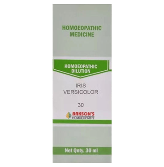 Bakson's Homeopathy Iris Versicolor Dilution 30 - Classic Derma