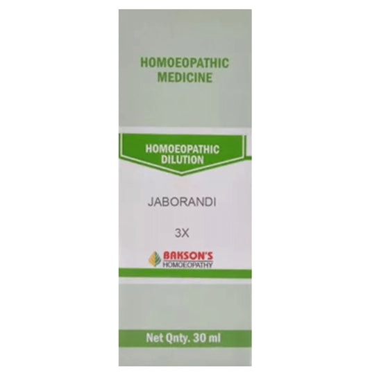 Bakson's Homeopathy Jaborandi Dilution 3X - Classic Derma
