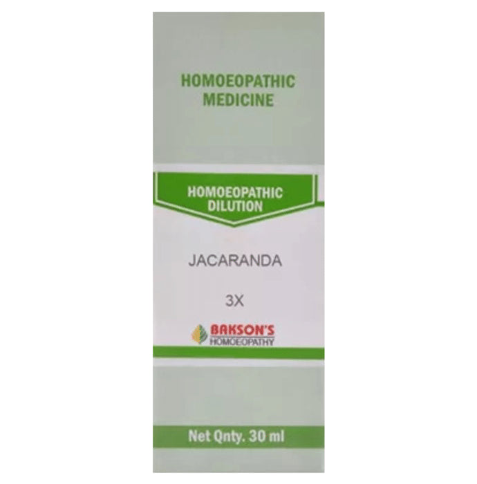 Bakson's Homeopathy Jacaranda Dilution 3X - Classic Derma