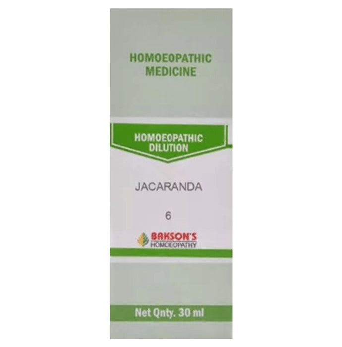 Bakson's Homeopathy Jacaranda Dilution 6 CH - Classic Derma