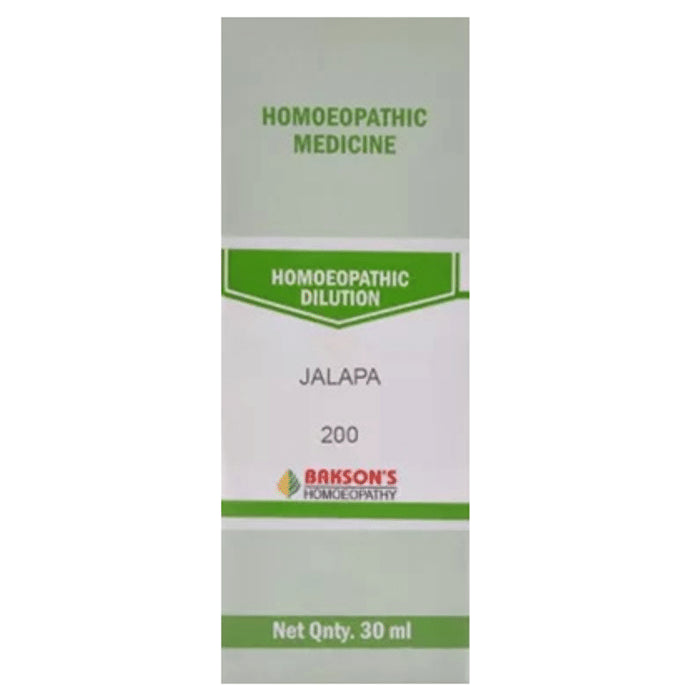 Bakson's Homeopathy Jalapa Dilution 200 - Classic Derma