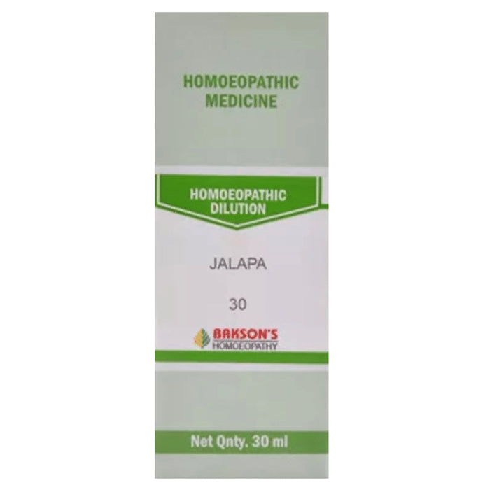 Bakson's Homeopathy Jalapa Dilution 30 - Classic Derma