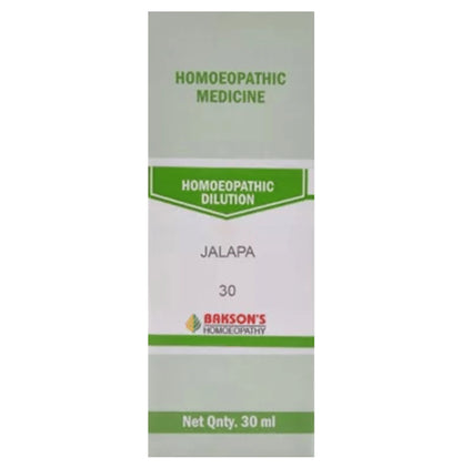 Bakson's Homeopathy Jalapa Dilution 30 - Classic Derma