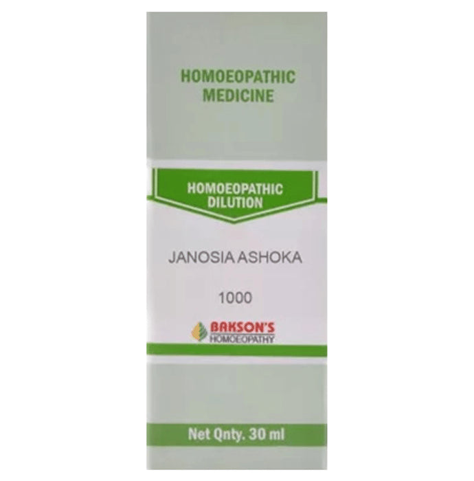 Bakson's Homeopathy Janosia Ashoka Dilution 1000 CH - Classic Derma