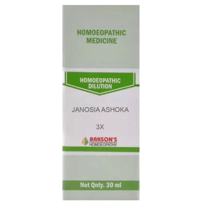 Bakson's Homeopathy Janosia Ashoka Dilution 3X - Classic Derma