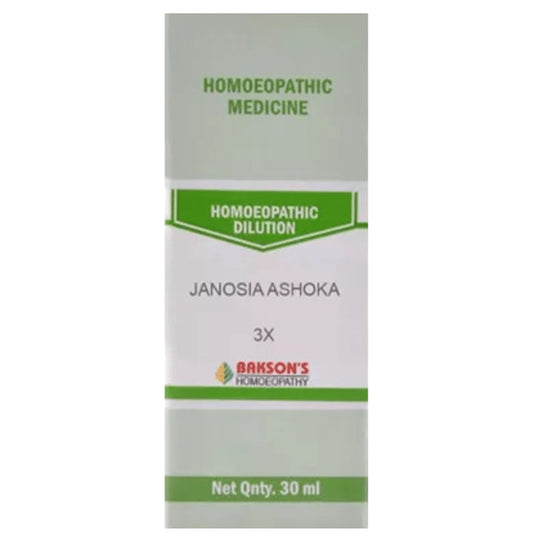 Bakson's Homeopathy Janosia Ashoka Dilution 3X - Classic Derma