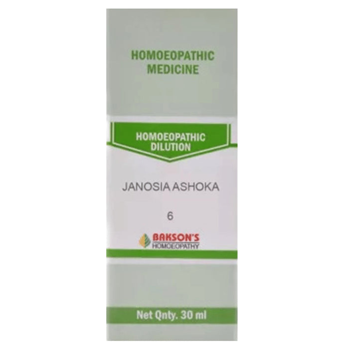 Bakson's Homeopathy Janosia Ashoka Dilution 6 CH - Classic Derma