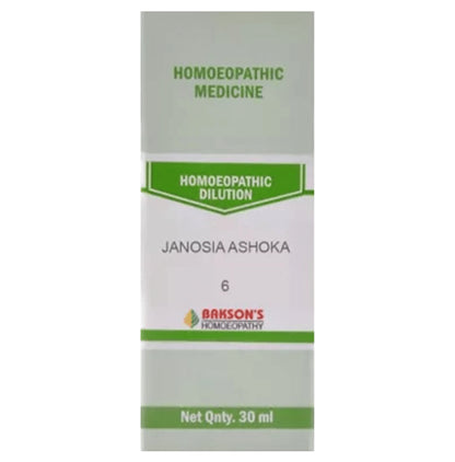 Bakson's Homeopathy Janosia Ashoka Dilution 6 CH - Classic Derma