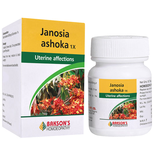 Bakson's Homeopathy Janosia Ashoka Tablet 1X - Classic Derma